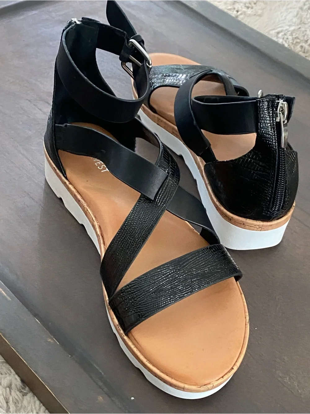 Nine West Black BEEME3 Sandals - Picture 4 of 10